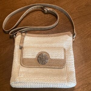 GIANI BERNINI Straw Crossbody Bag